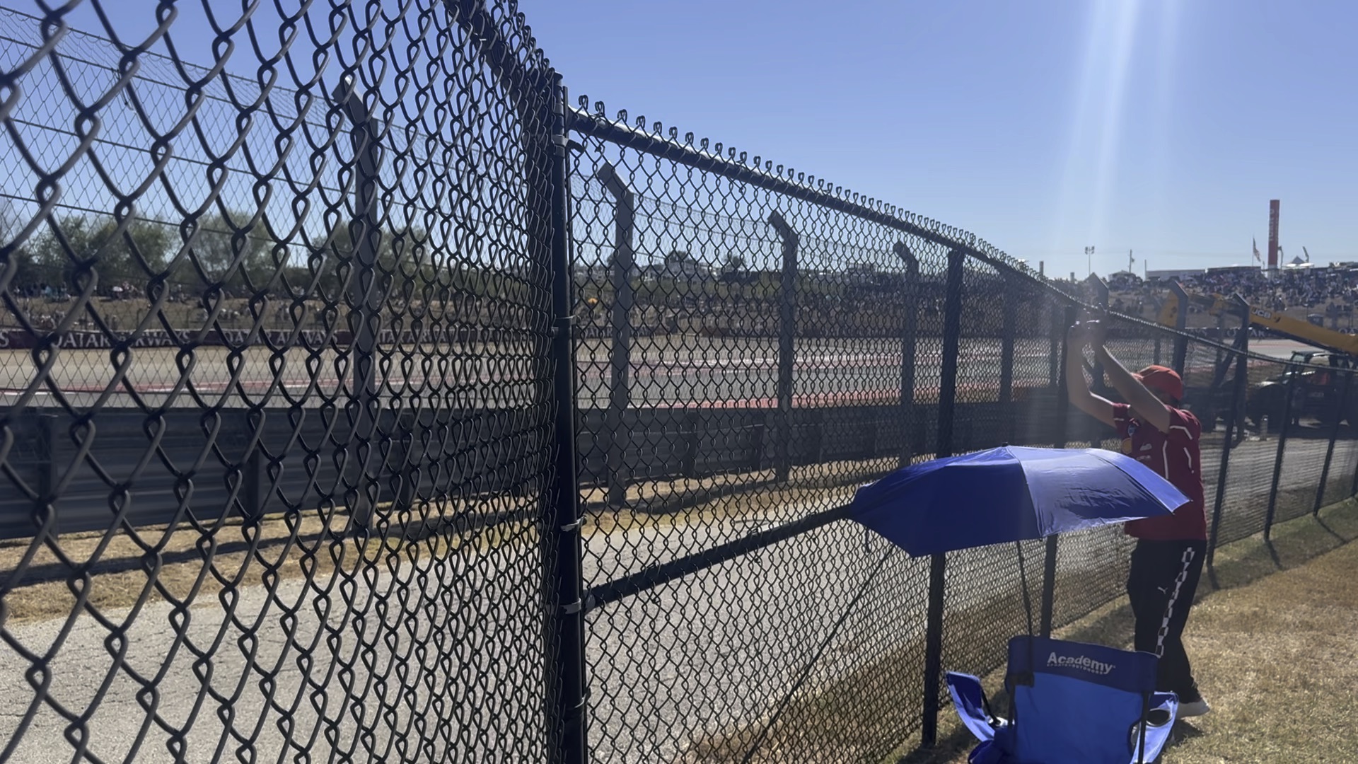 Chain link temporary fence panels on a construction site in Palm Coast